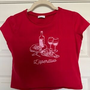 Baby tee with L'aperitivo Design